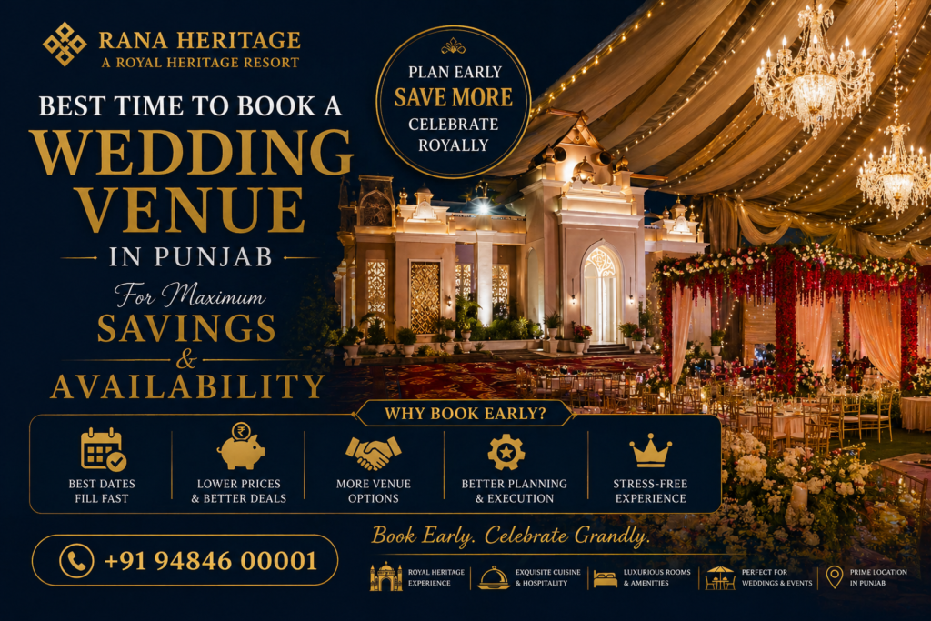 Best Time to Book a Wedding Venue in Punjab